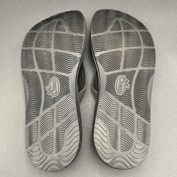 Chaco Womens Classic Leather Flip Flops shoes Size 8M Black JCH108488 - Picture 5 of 5